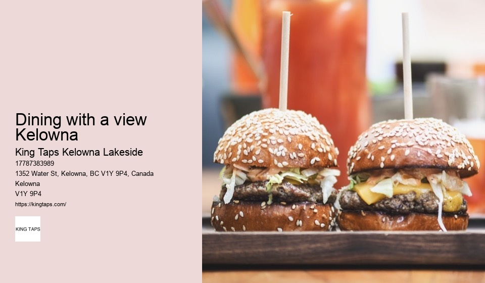 Vibrant dining scene in Downtown Kelowna