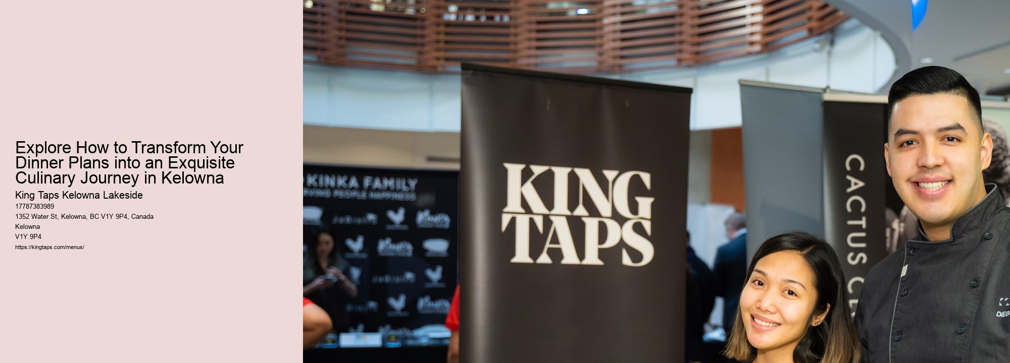 Explore How to Transform Your Dinner Plans into an Exquisite Culinary Journey in Kelowna