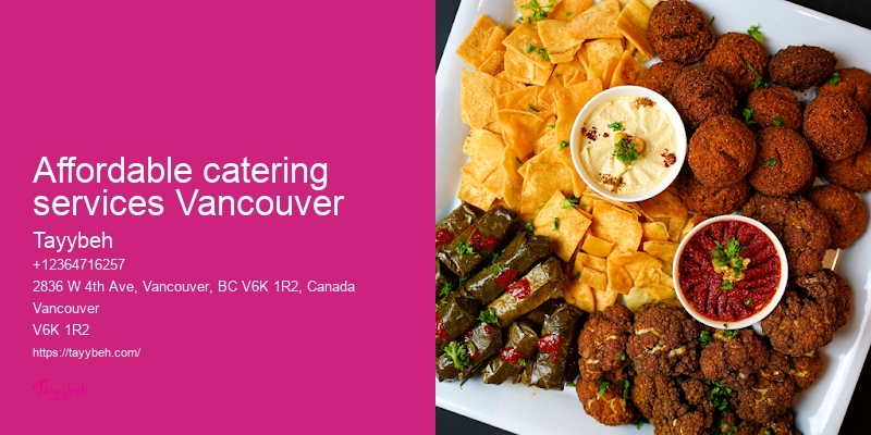 Catering services for social events Vancouver