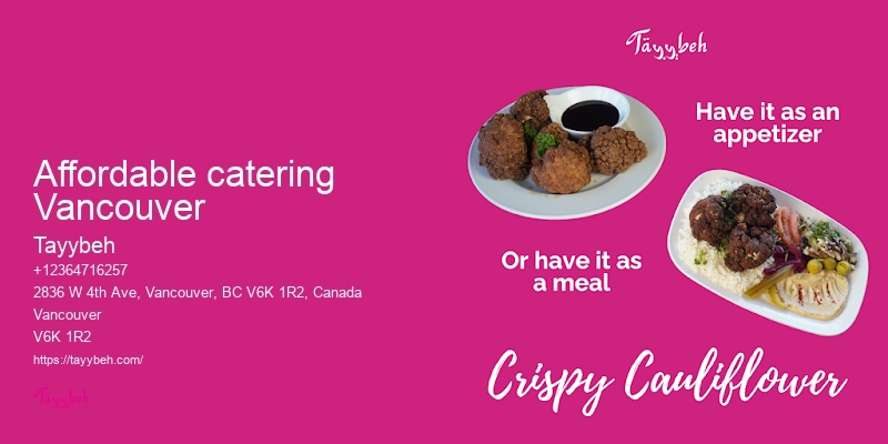 Award-Winning Syrian Caterer Vancouver