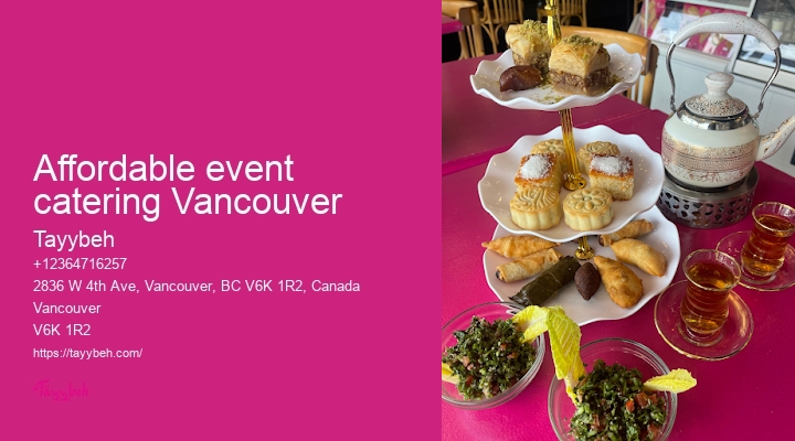 Vancouver halal food catering services