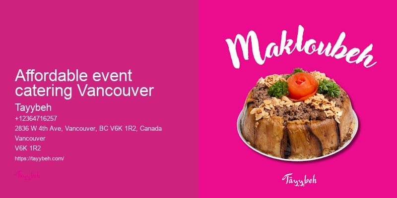Vancouver full-service catering