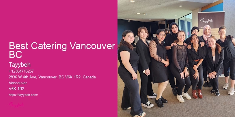 Vancouver luxury catering options