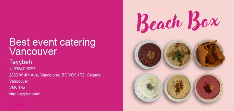 Catering services for weddings Vancouver