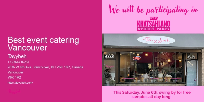 Syrian Dishes for Special Occasions Vancouver