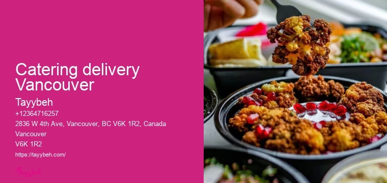 Vancouver catering service quotes