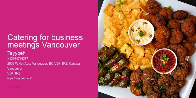 Catering for Local Events Vancouver