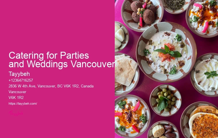 Syrian Food for Parties Vancouver