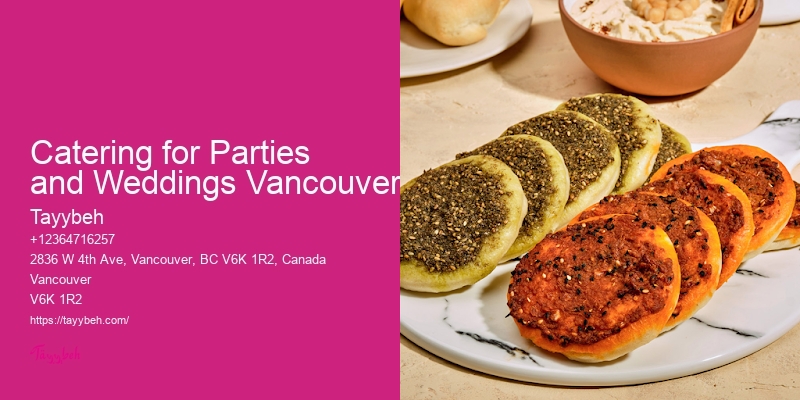 Vancouver catering with diverse menu options