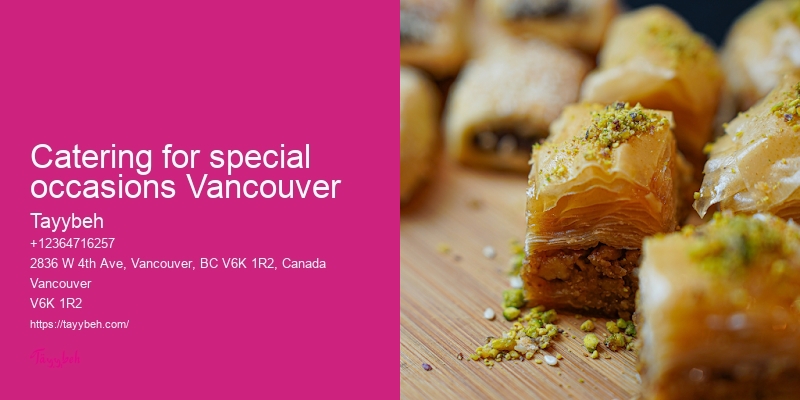 Custom event catering Vancouver