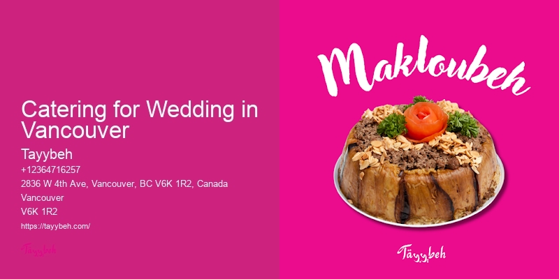 Event planners with catering Vancouver