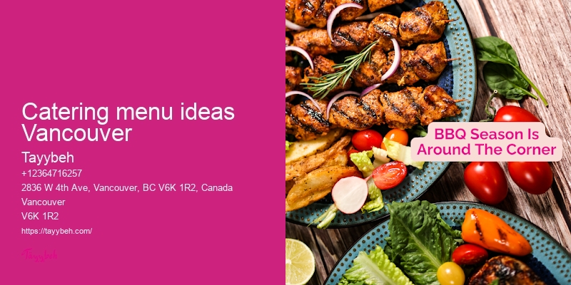 Professional event catering Vancouver
