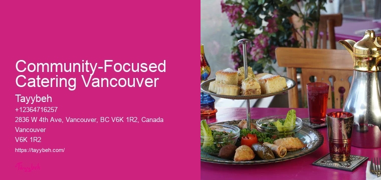 Vancouver event catering with variety