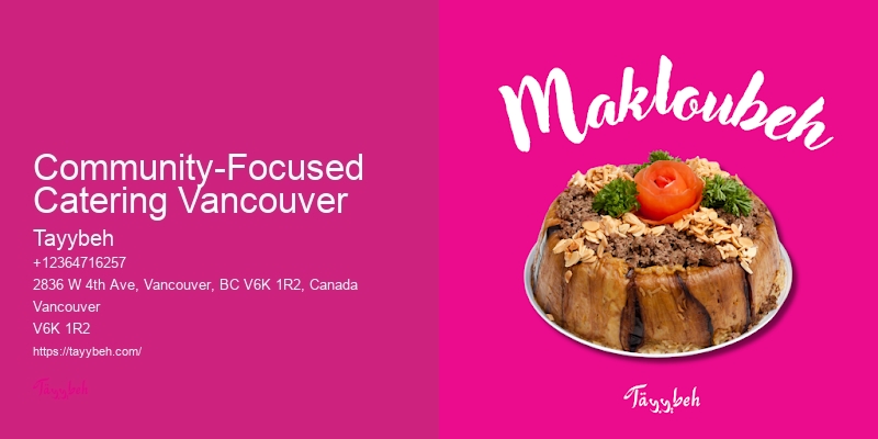 Gourmet food catering Vancouver
