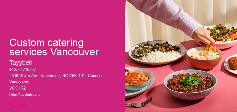 Syrian Catering Packages Vancouver