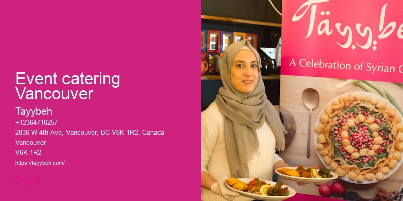 Syrian Cuisine for Parties Vancouver