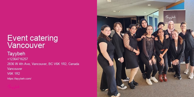 Vancouver event catering services