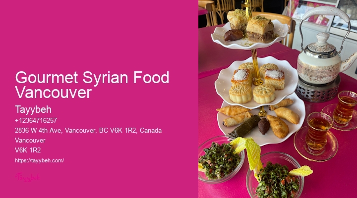 Syrian food catering Vancouver