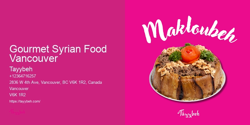 Personalized Catering Menus Vancouver