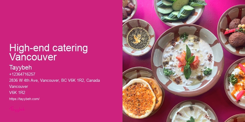Professional catering services Vancouver