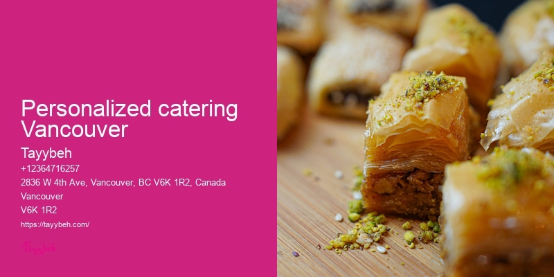 Healthy Catering Menu Vancouver