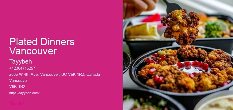 Gourmet Syrian Meal Vancouver