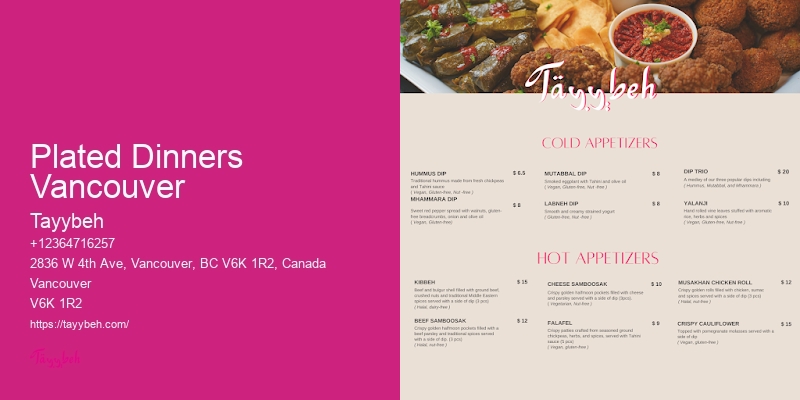 Unique catering services Vancouver