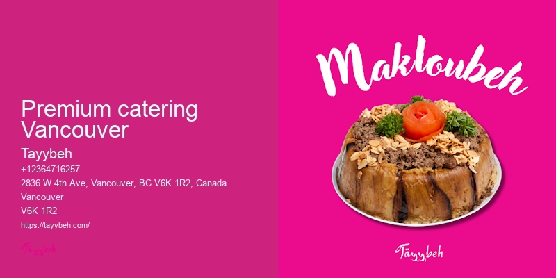 Syrian Restaurant Catering Vancouver