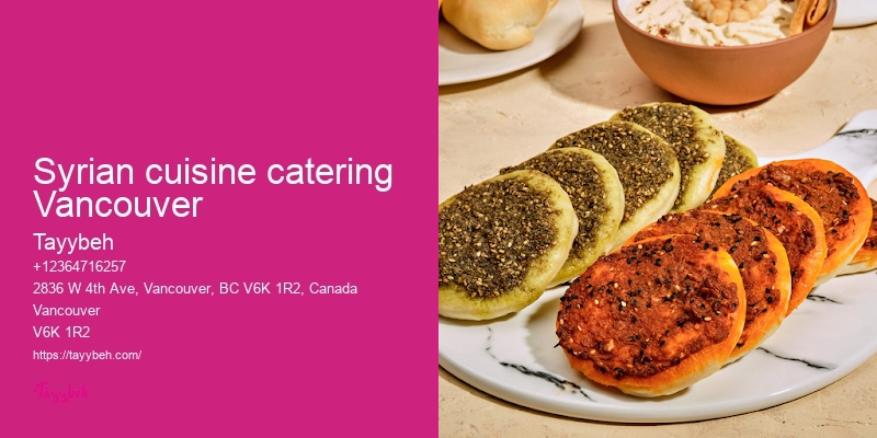 Vegan Syrian Food Vancouver