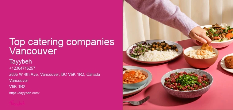 Vancouver catering for holiday events