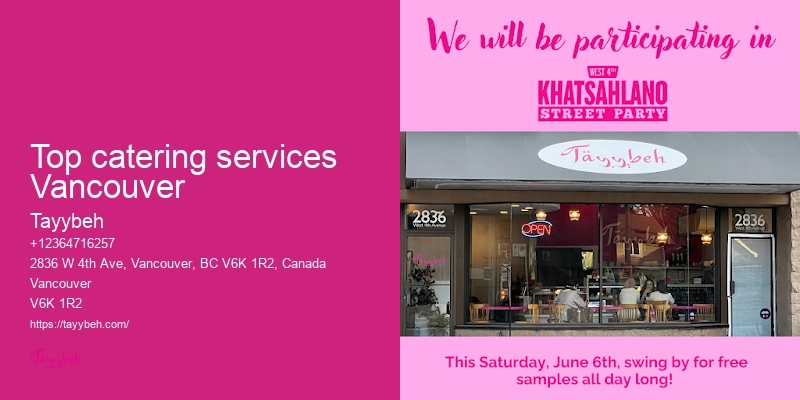 Vancouver catering services for festivals
