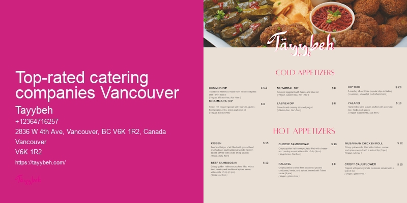 Vancouver catering for business meetings