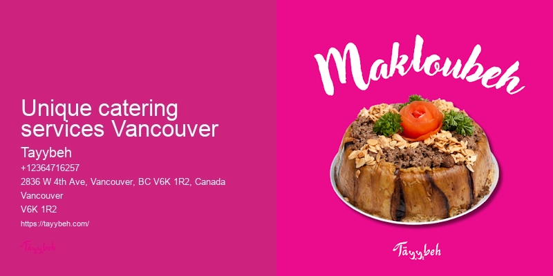 Affordable catering options Vancouver