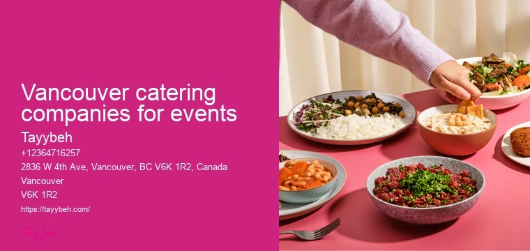 Premium Syrian Food Catering Vancouver