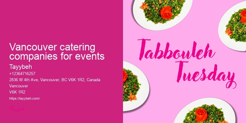 Best local catering Vancouver
