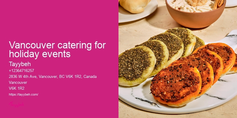 Affordable Syrian Catering Vancouver