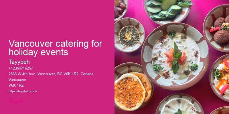 Affordable Syrian food catering Vancouver
