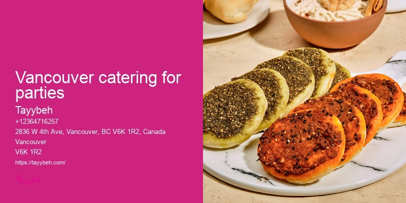 Syrian cuisine catering Vancouver