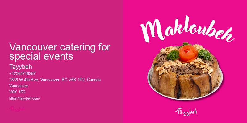 Vancouver catering for large gatherings