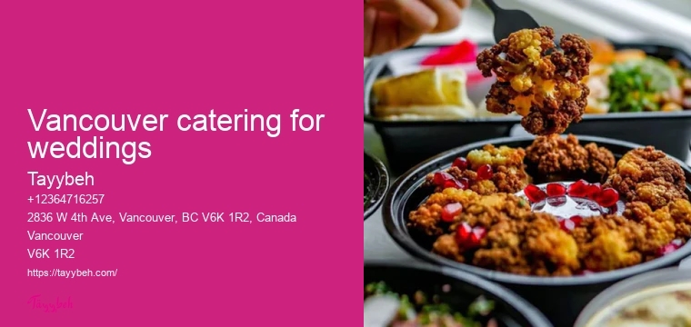 On-site catering services Vancouver