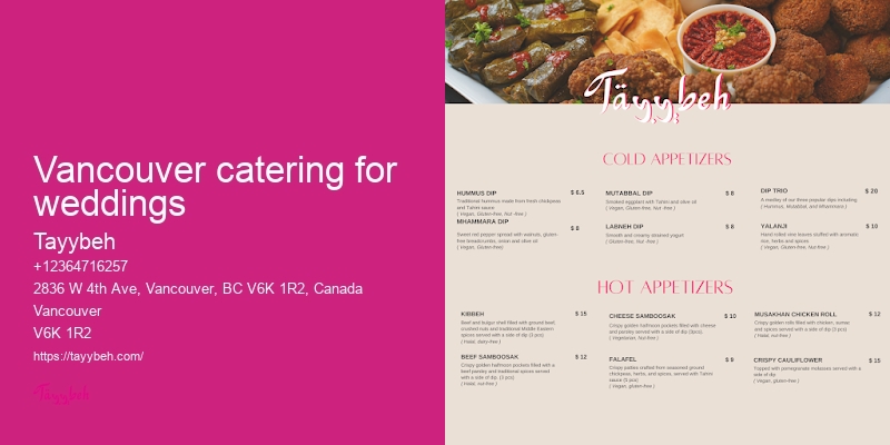 Vancouver event catering services review
