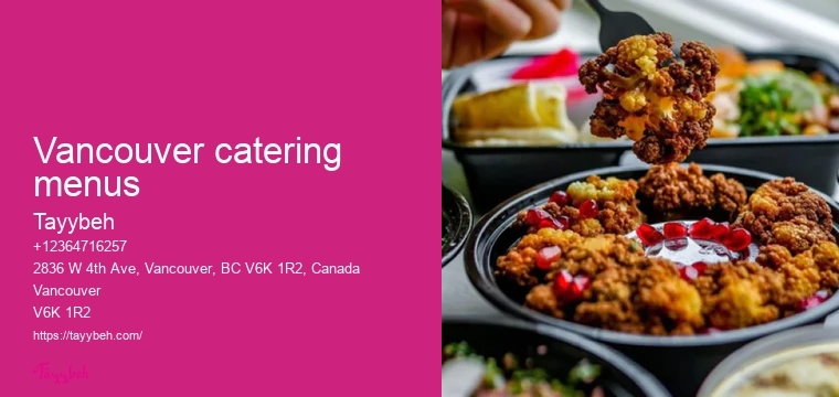 Customized Catering Services Vancouver