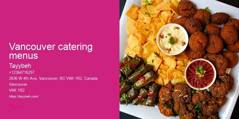 Vancouver catering for receptions and parties
