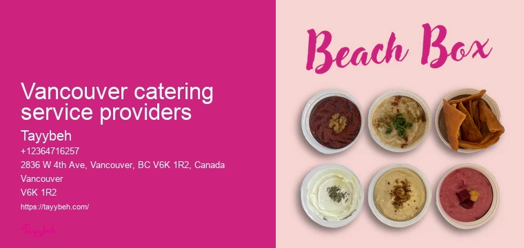 Syrian Food Catering for Private Events Vancouver