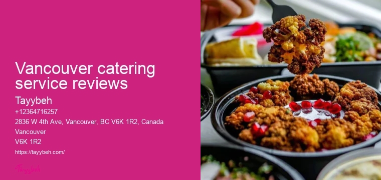 Syrian Catering for Parties Vancouver