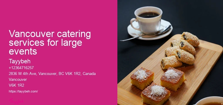 Wedding reception catering Vancouver