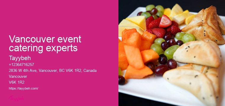 Vancouver event catering with variety