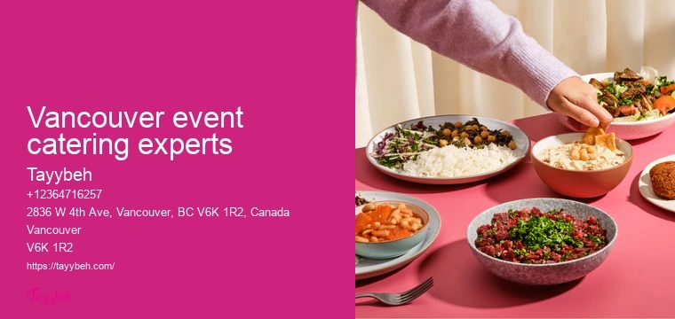 Vancouver catering for intimate gatherings