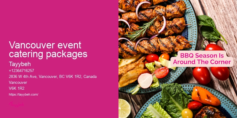 Vancouver catering for business events
