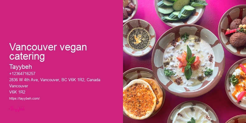 Syrian Food Menu Vancouver